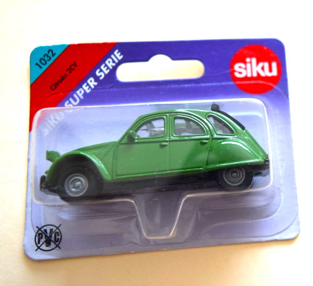 Siku 1032 Citroen 2CV - Green \& Boxed - Unopened Blister Pack Vtg Germany
